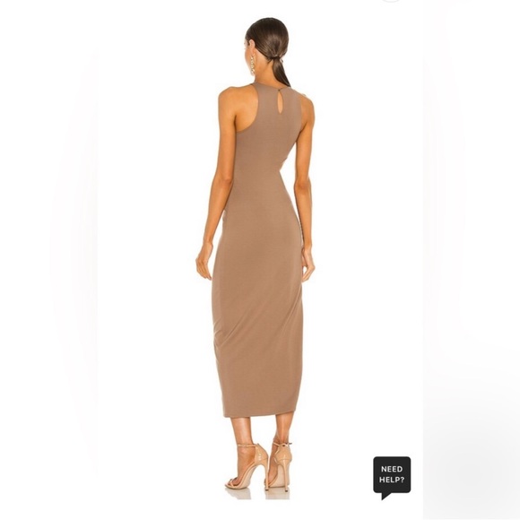 NWT!! Michael Costello x REVOLVE Rylan Midi Dress in Taupe - Picture 9 of 12
